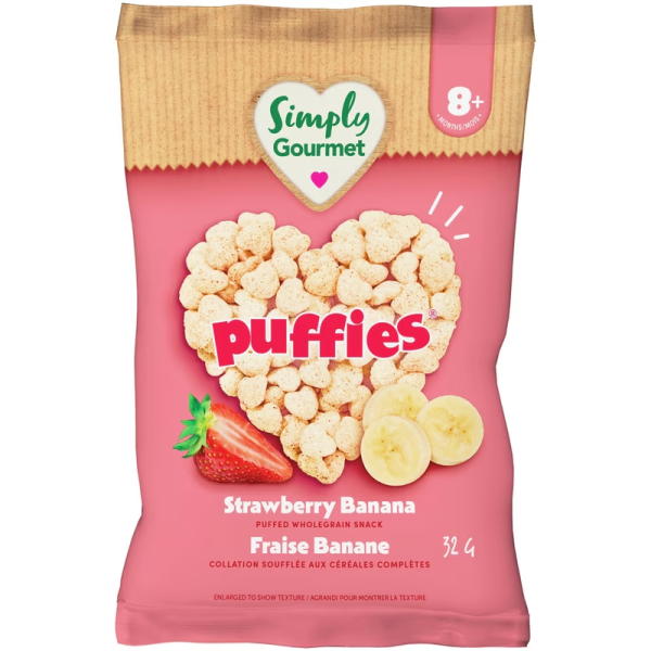 Baby Gourmet Strawberry Banana Puffies baby snack