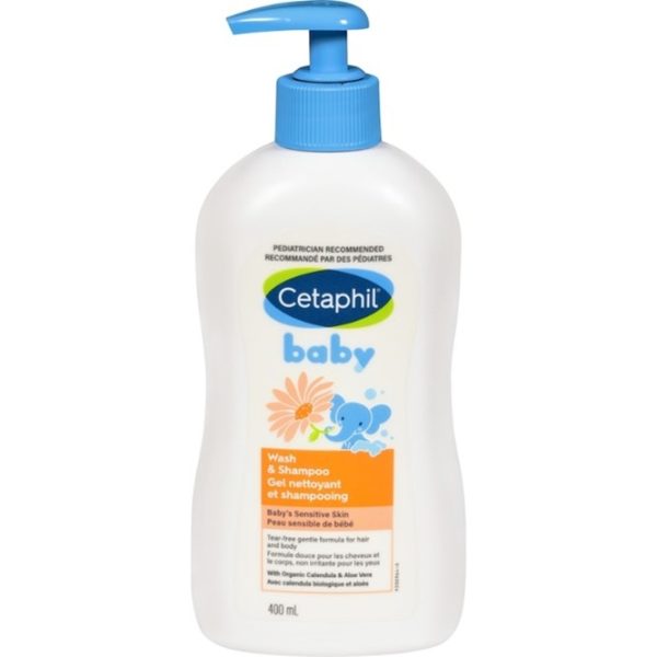 Cetaphil Baby Wash & Shampoo with Organic Calendula Hair & Body