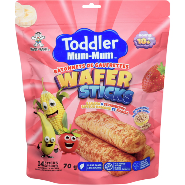 Hot Kid Wafer Sticks Banana & Strawberry 18+ Months