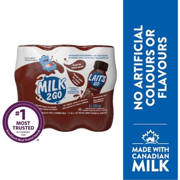 Milk 2 Go 1% Chocolate Partly Skimmed Milk