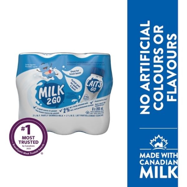 Milk 2 Go 2% Partly Skimmed Milk