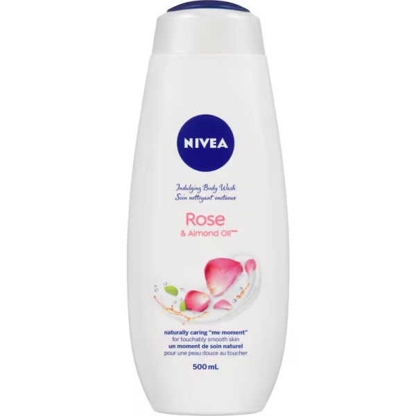 Nivea Soap, Care and Roses Harmony Time Body Wash Almond Milk Rose Scent 500 ml