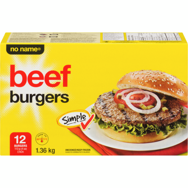 No Name Beef Burger 4 Oz