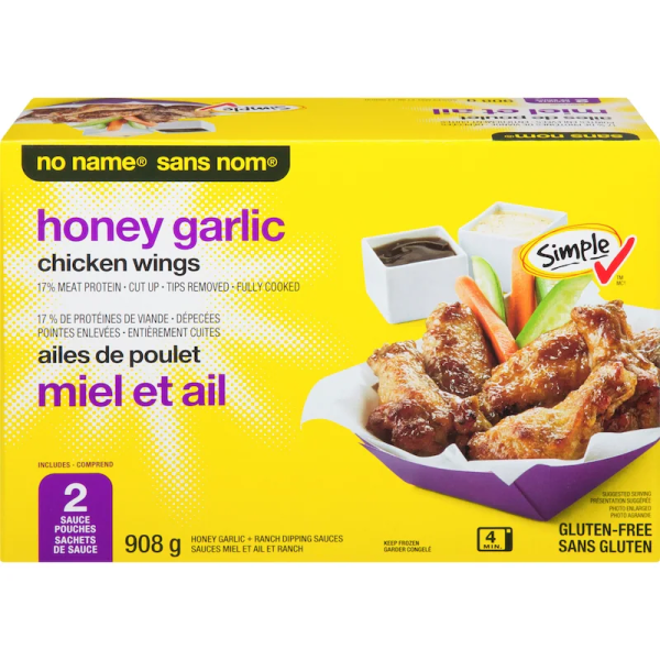 No Name Chicken Wings, Honey Garlic