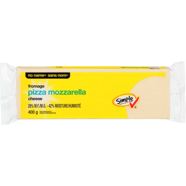 No Name Pizza Mozzarella Cheese with 28% M.F. 400g