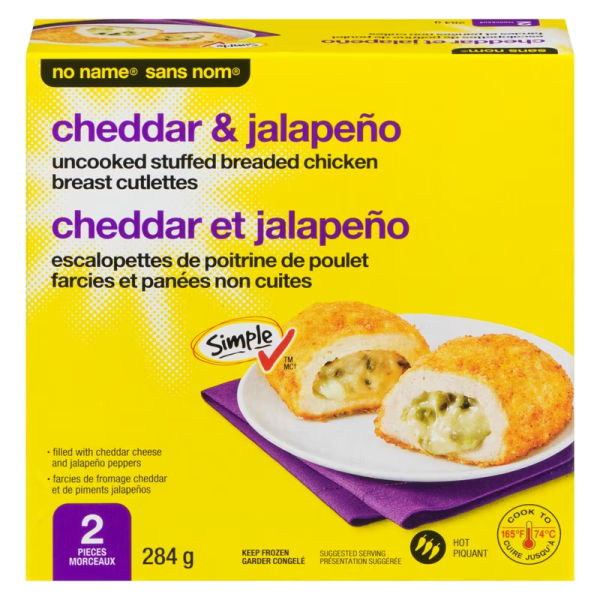 No Name Stuffed Chicken with Jalapeno & Cheese