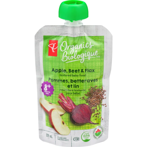 PC Organics Organic Apple, Beet, & Flax Pouch