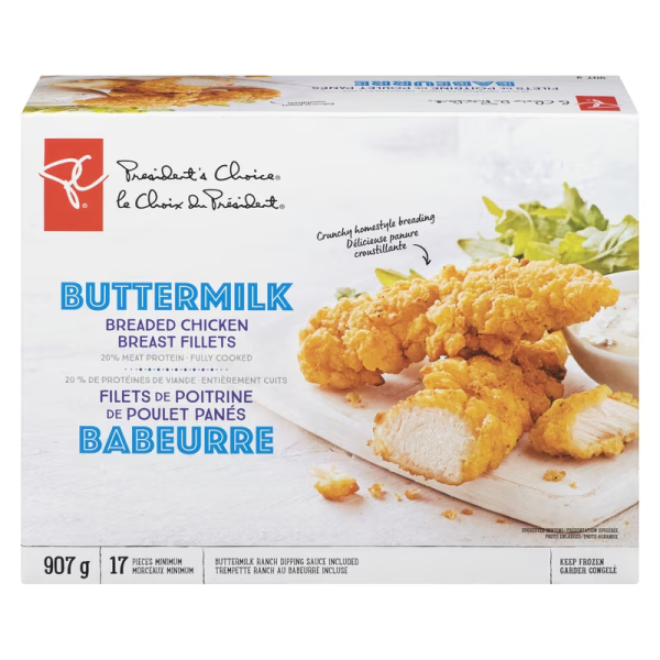 President’s Choice Buttermilk Breaded Chicken Breast Strips