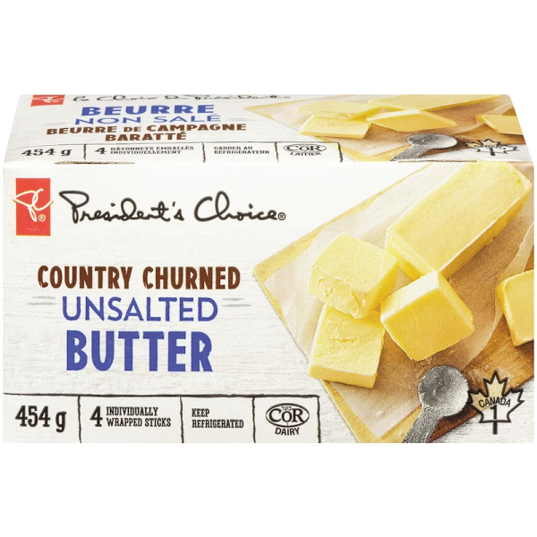 President’s Choice Country Churned Unsalted Butter