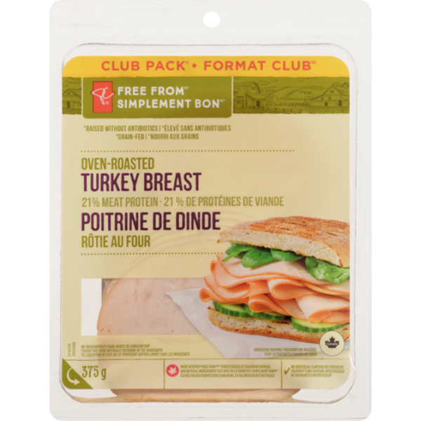President’s Choice Free From Oven Roasted Turkey, Club Pack