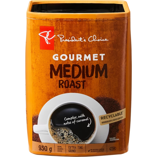 President’s Choice Gourmet Medium Roast Extra Fine Grind Coffee