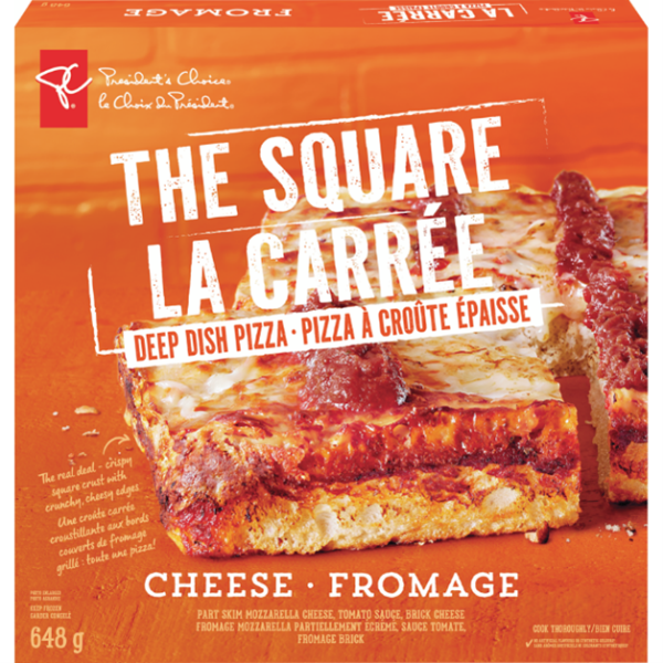 President’s Choice The Square’ Cheese Deep Dish Pizza