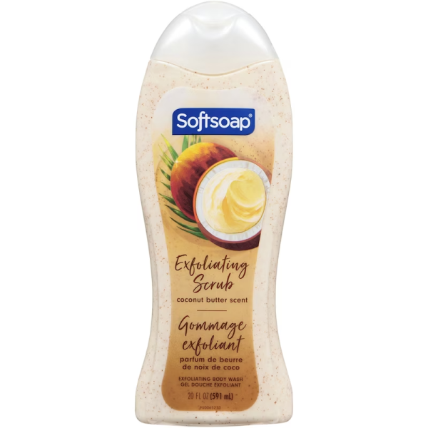 Softsoap Exfoliating Body Wash, Coconut Butter Scrub 591 ml