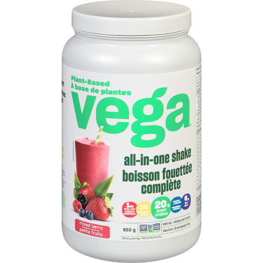 Vega All-in-One Protein Powder, Mixed Berry