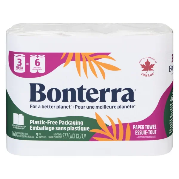 Bonterra 2 Ply Paper Towel