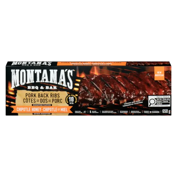 Montana’s Pork Back Ribs, Chipotle Honey